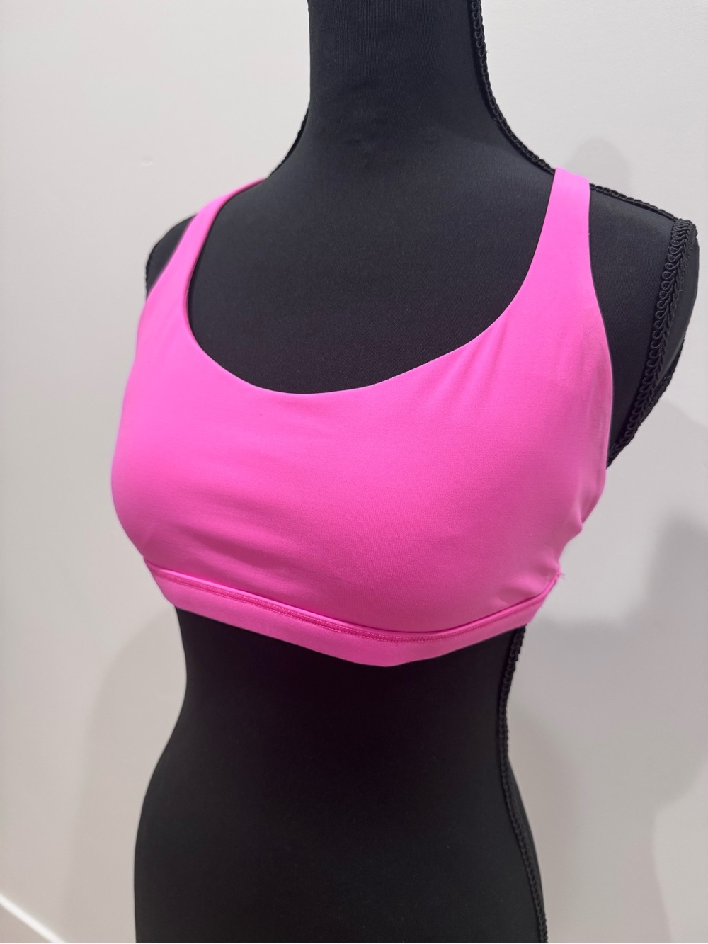CRZ YOGA Pink Scoop Strappy Sports Bra